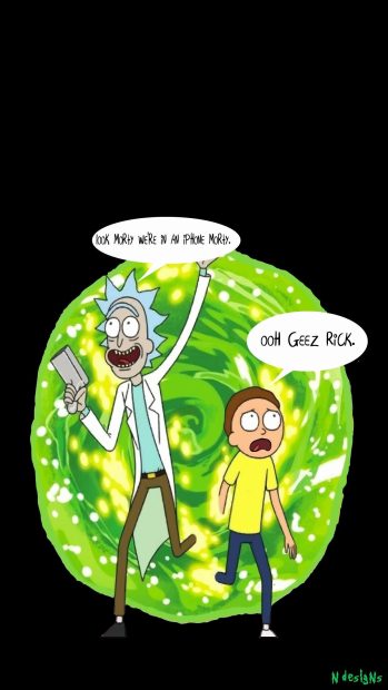 Aesthetic Rick And Morty Phone Wallpaper HD.