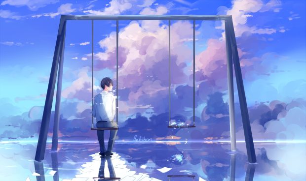 Aesthetic Sad Anime Wallpaper HD.