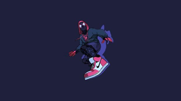 Aesthetic Spider Man Into The Spider Verse HD Wallpaper.