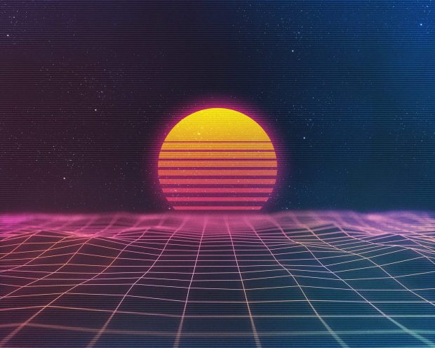 Aesthetic Synthwave Wallpaper HD.