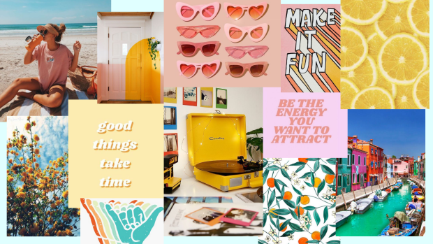 Aesthetic Wallpaper Collage Summer Vibe.