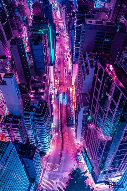 Aesthetic Wallpaper Phone City Neon.