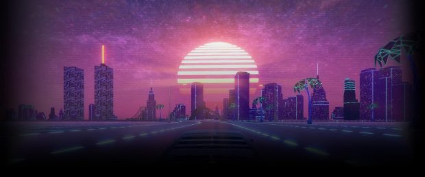 Aesthetic Wallpaper Purple Wallpaper City.