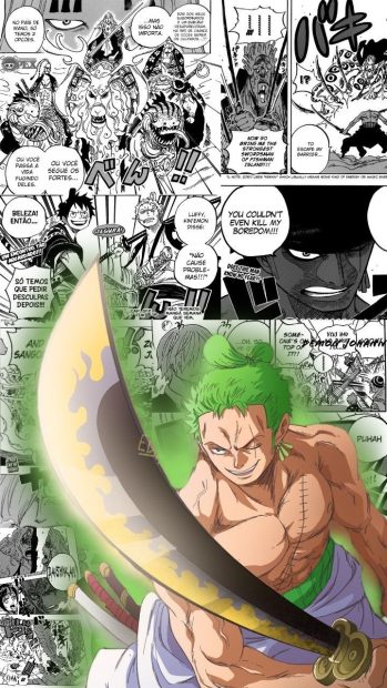 Aesthetic Zoro One Piece Background.