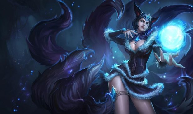 Ahri HD Wallpaper Computer.