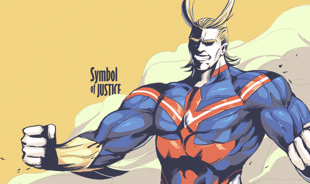 All Might Wallpaper Free Download.