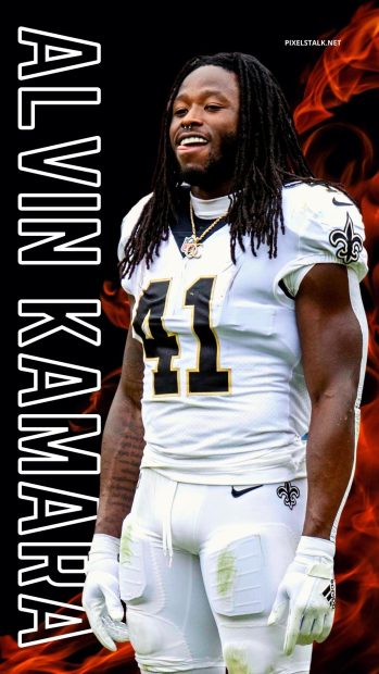 Alvin Kamara Background for Mobile.