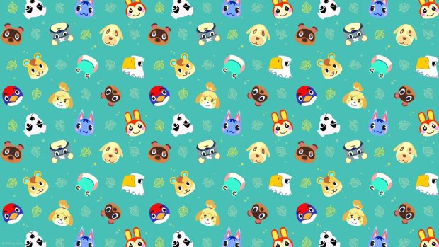 Animal Crossing Background Computer.