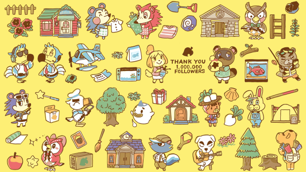 Animal Crossing HD Wallpaper Free download.