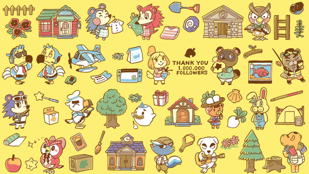 Animal Crossing Wide Screen Background.