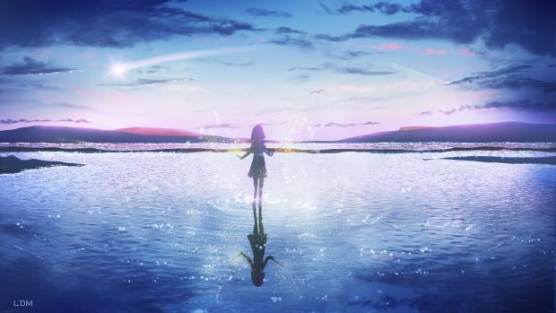 Anime Aesthetic HD Wallpaper Free download.