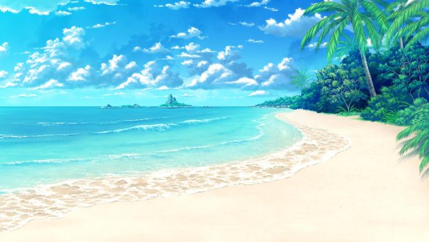 Anime Beach Wide Screen Wallpaper.