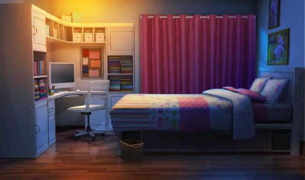 Anime Bedroom HD Wallpaper Computer.