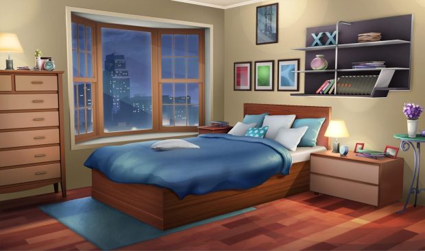Anime Bedroom Wallpaper Computer.