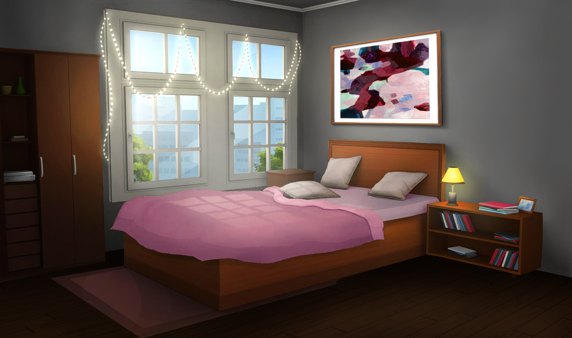 Anime bedroom desktop wallpaper: Tạo không gian làm việc đẹp mắt cùng với hình nền phòng ngủ Anime trên màn hình Desktop. Nó sẽ thay đổi cảm giác của bạn khi làm việc để trở nên thoải mái và giúp bạn tập trung hơn vào công việc của mình.