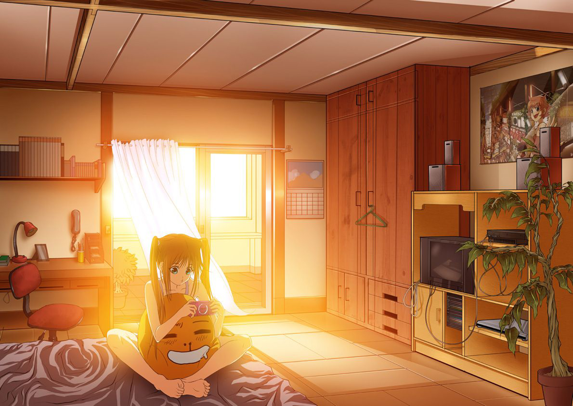 Download Hello from my cozy cute anime bedroom  Wallpaperscom