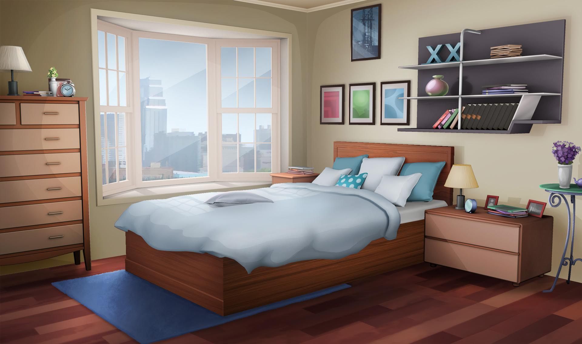 Anime Background Bedroom