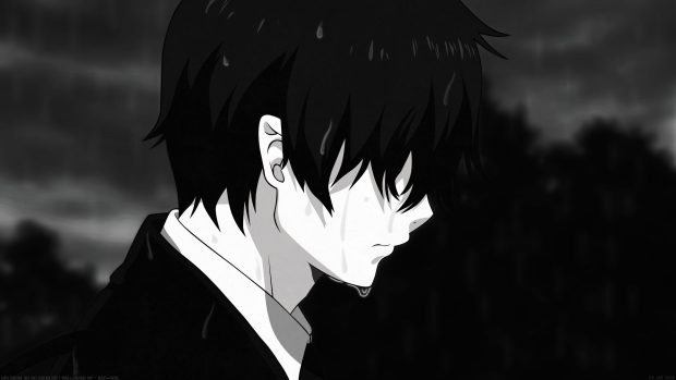 Anime Boy Sad Wallpaper HD.