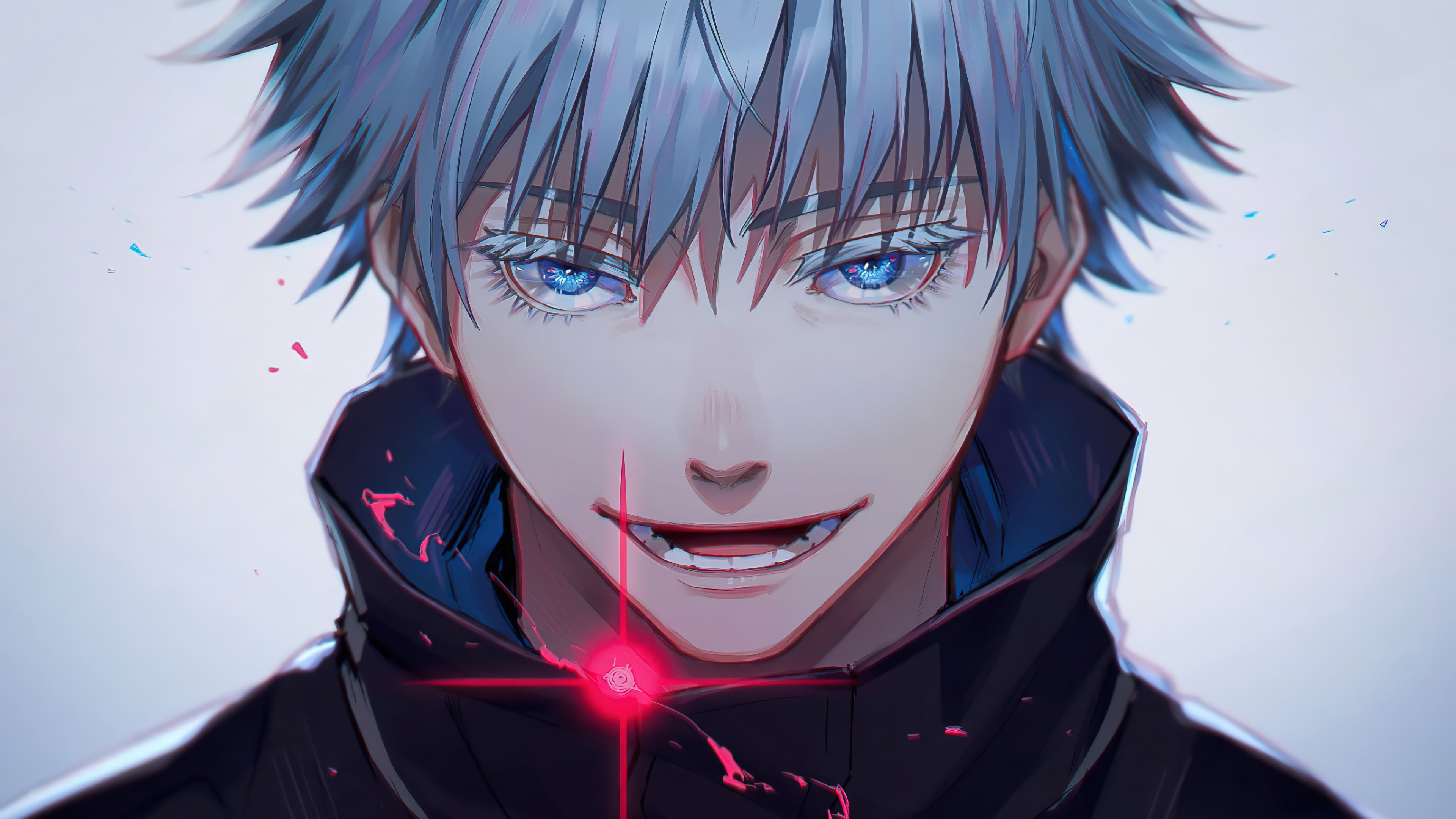 HD wallpaper Jujutsu Kaisen Gojo Satoru anime anime boys blue eyes  white hair  Wallpaper Flare