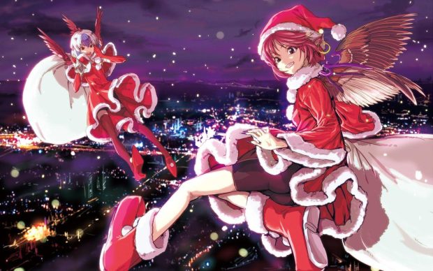 Anime Christmas HD Wallpaper Free download.