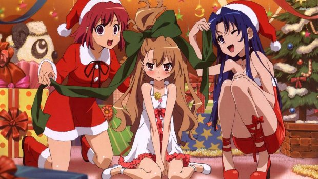 Anime Christmas Wide Screen Wallpaper.
