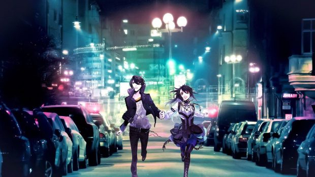 Anime City Background HD Free download.