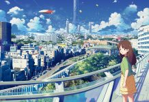 Anime City HD Wallpaper Free download.
