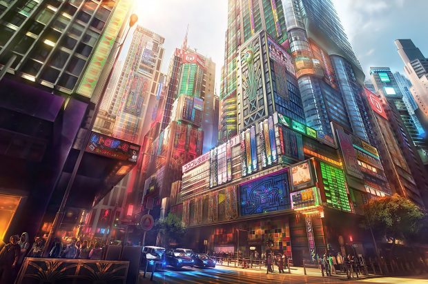 Anime City Wallpaper Free Download.