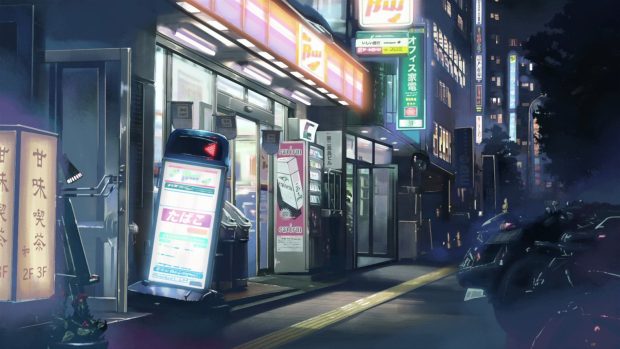 Anime City Wallpaper HD.
