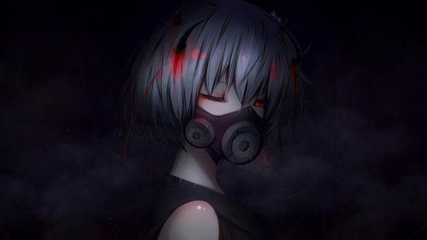 Anime Girl HD Wallpapers 4K Black.