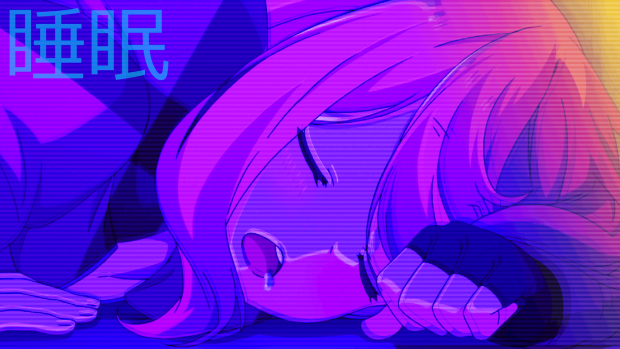 Anime Purple Aesthetic Wallpaper HD.