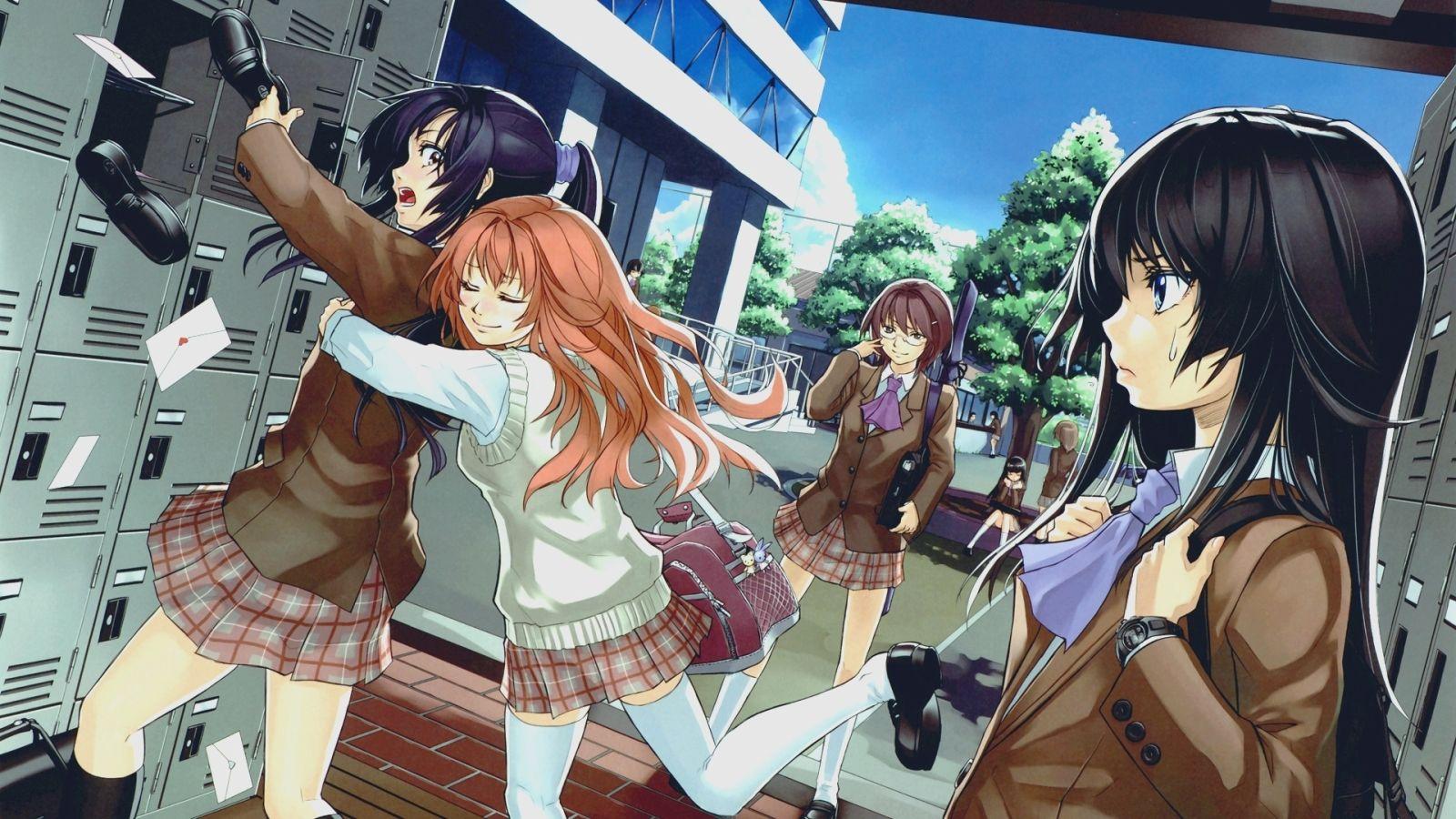 school background anime