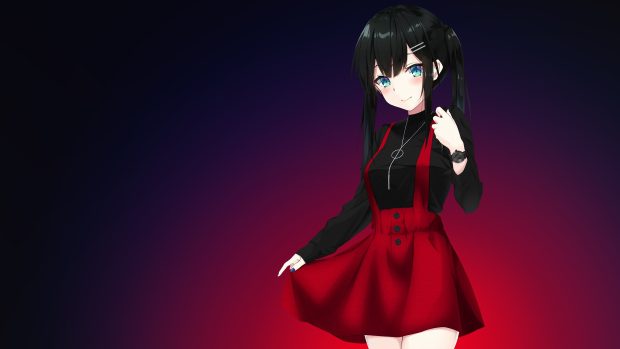Anime School Girl HD Wallpapers 4K.