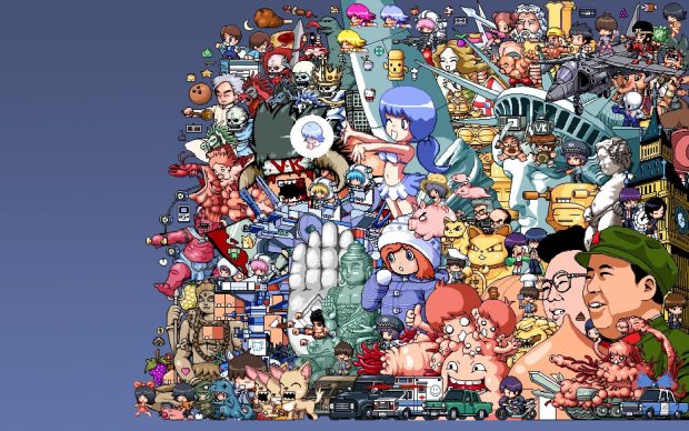 Anime Wallpaper Aesthetic Art Image.