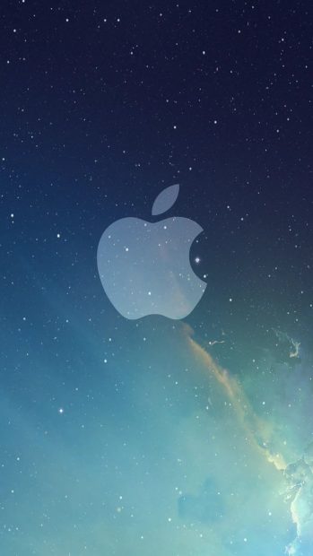 Apple Cute Galaxy Background.