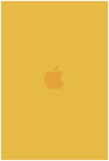 Apple Wallpaper Yellow Aesthetic.