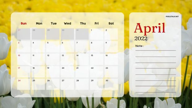 April 2022 Calendar Backgrounds HD.