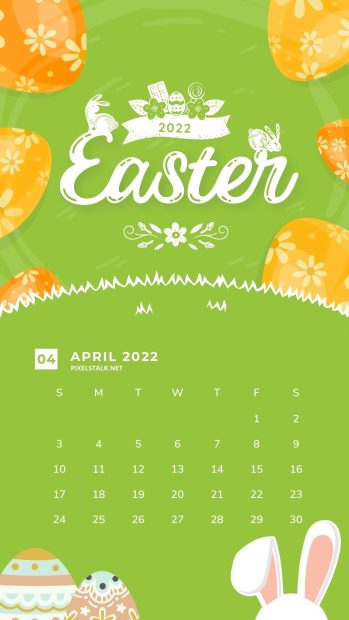 April 2022 Calendar Easter Images.