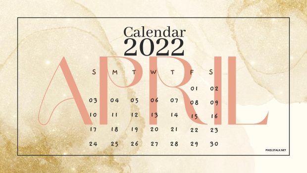 April 2022 Calendar HD Wallpaper Computer.