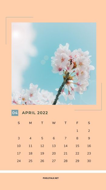 April 2022 Calendar Wallpaper Aesthetic.
