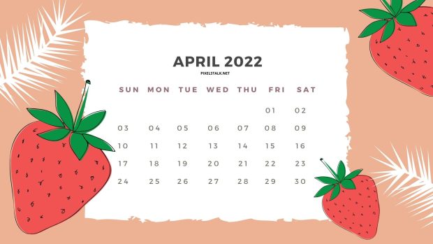 April 2022 Calendar Wallpaper HD Free download.