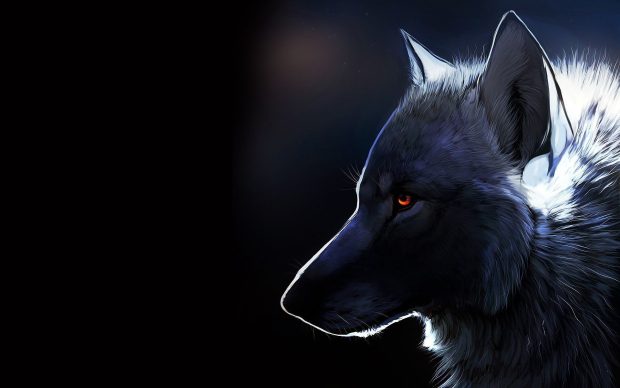 Art Coolest Wolf Wallpaper HD.