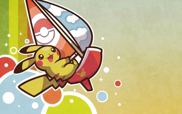 Art Cute Pokemon Background.