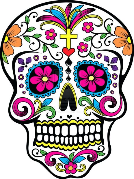 Art Sugar Skull Wallpaper HD.