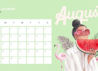 August 2022 Calendar HD Wallpaper Free download.