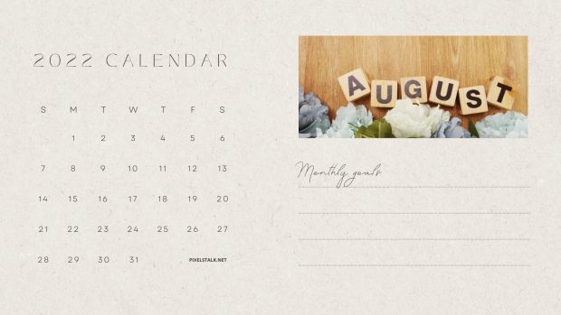 August 2022 Calendar Pictures Free Download.