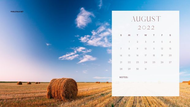 August 2022 Calendar Wallpaper High Resolution.