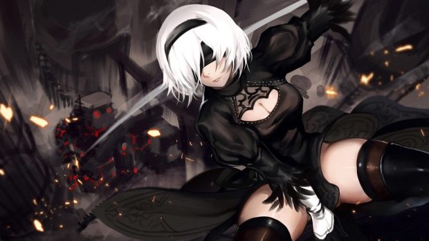 Awesome 2B Wallpaper HD.