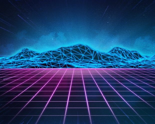 Awesome 80s Background.