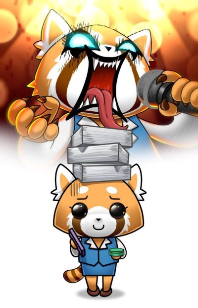 Awesome Aggretsuko Background.